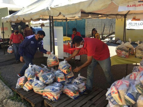 <b>MERCAL ATENDIÓ CON BOLSAS CLAP A BASES DE MISIONES SOCIALISTA EN TRUJILLO<b>