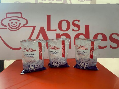 <b>LÁCTEOS LOS ANDES AUMENTA PRODUCCIÓN DE LECHE EN POLVO DE 500 GRAMOS<b>